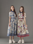 Chouchou fleur bicolor one-piece