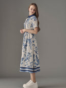 Chouchou fleur bicolor one-piece