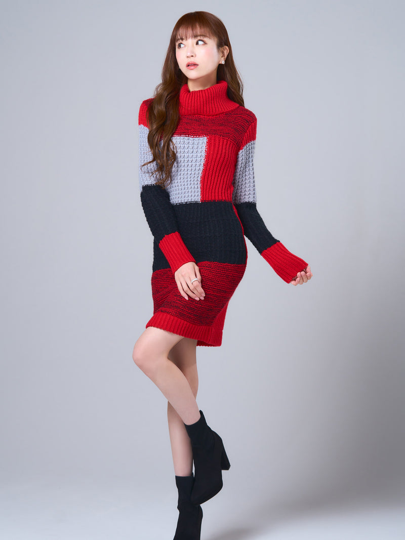 Jeu de couleurs knit one-piece