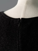 Frele check knit docking one-piece