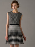 Houndstooth Knit Dress