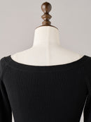 Chic Faux Fur Knit Dress