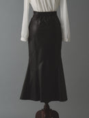 フェイクレザーマーメイドスカート