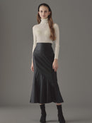 フェイクレザーマーメイドスカート