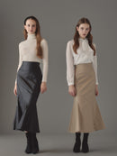 フェイクレザーマーメイドスカート