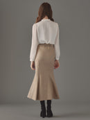 フェイクレザーマーメイドスカート