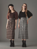 シフォンスリーブドッキングワンピース