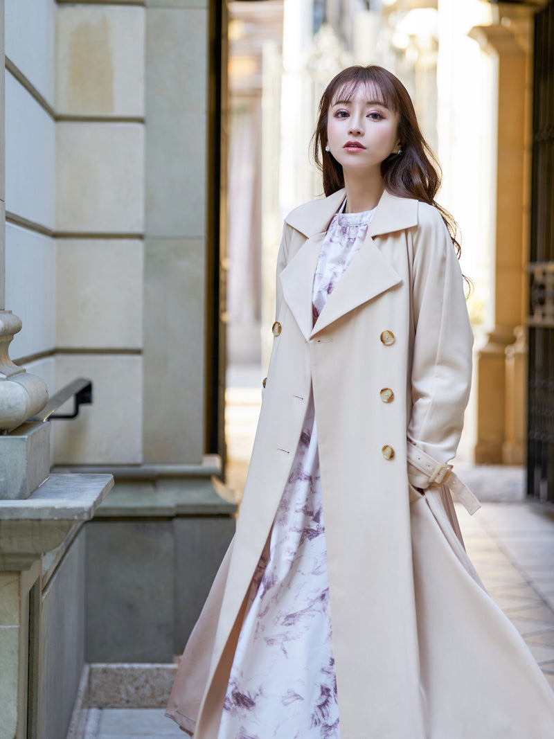 Pleats belted trench coat | エミリアウィズ 公式オンラインストア