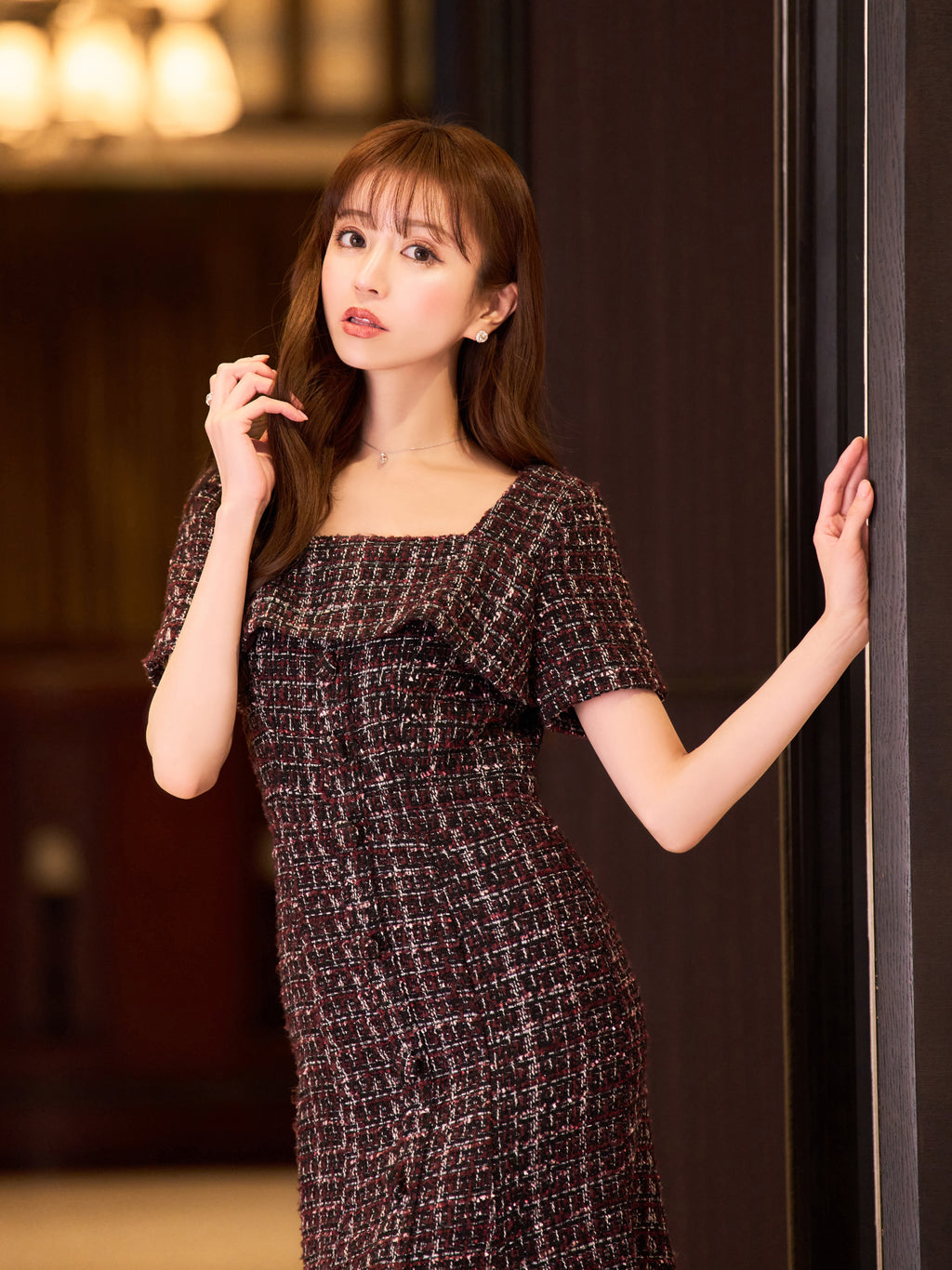 Camellia lady tweed one-piece | EmiriaWiz公式オンラインストア