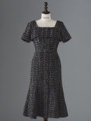 Camellia lady tweed one-piece