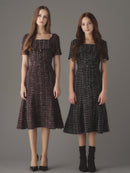 Camellia lady tweed one-piece