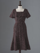 Camellia lady tweed one-piece