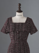 Camellia lady tweed one-piece