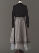 Luxury organdy flare skirt