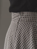 Luxury organdy flare skirt