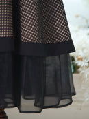 Luxury organdy flare skirt