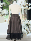 Luxury organdy flare skirt