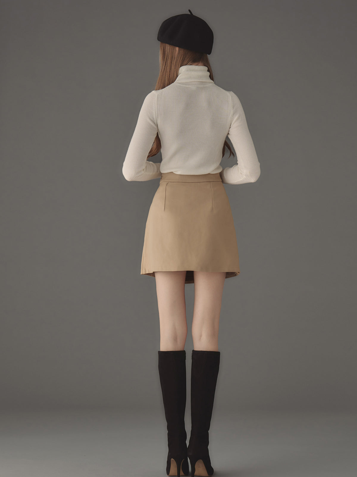 スカート Atelier Edition : 25SS / Layered Wrap Knit Skirt (2colors) イレギュラーヘムラップ風スカート NS-252 – ATELIER N'S