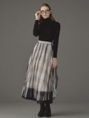 Tulle check skirt