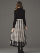 Tulle check skirt
