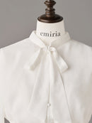 Bowtie ribbon blouse