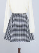 Houndstooth pattern skirt