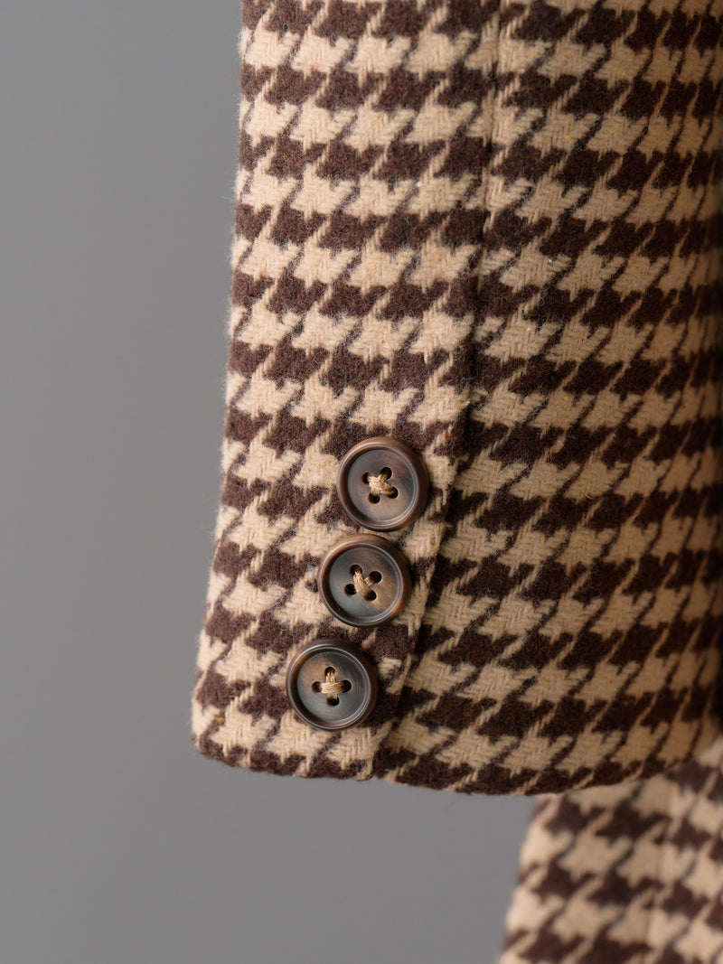 Houndstooth pattern jacket