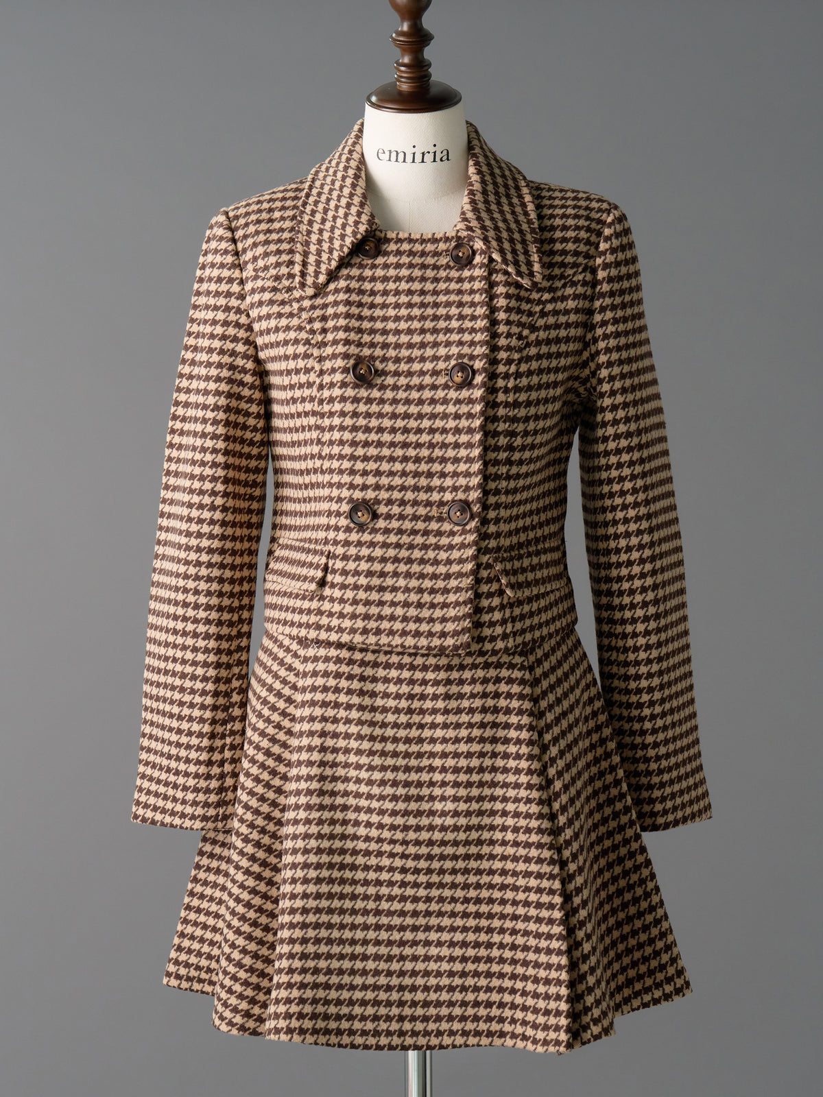 Houndstooth pattern skirt | EmiriaWiz公式オンラインストア