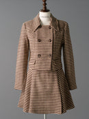 Houndstooth pattern jacket