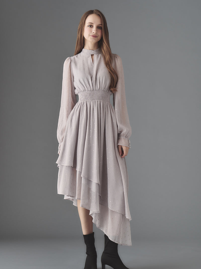 Ciel étoilé chiffon dress