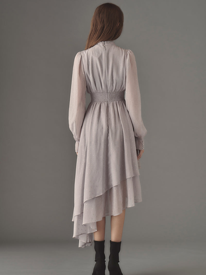 Ciel étoilé chiffon dress