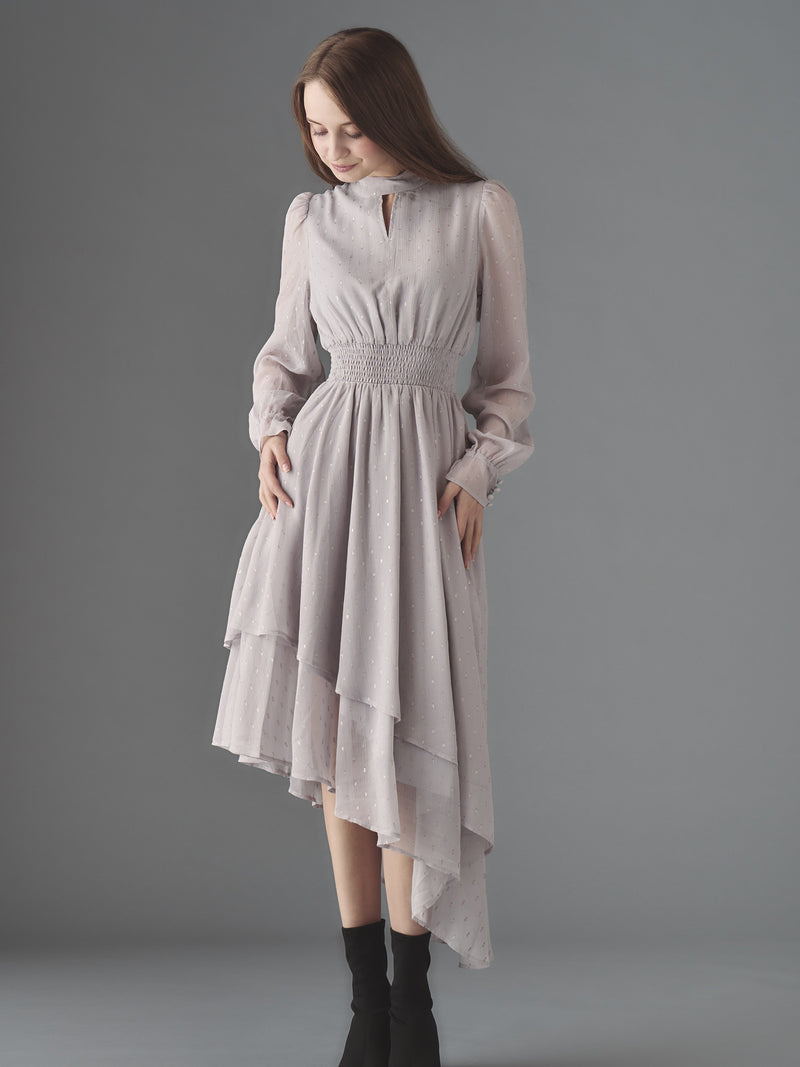 Ciel étoilé chiffon dress