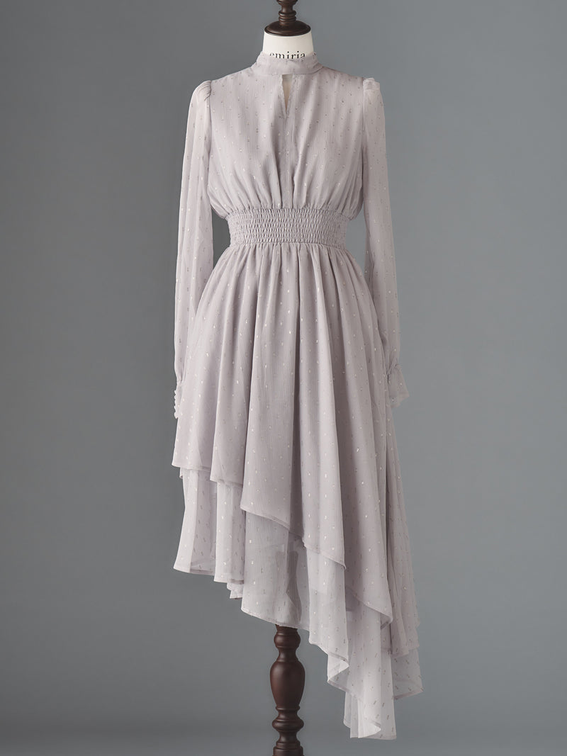 Ciel étoilé chiffon dress