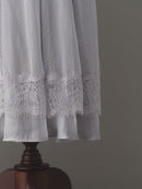 Lace flower flare dot skirt