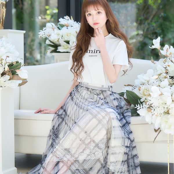 Tulle check skirt | EmiriaWiz公式オンラインストア