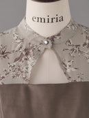 Vintage floral mermaid one-piece