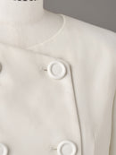 Elegant Sans-Collar Dress