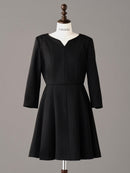 Tucked Waist Flare Dress