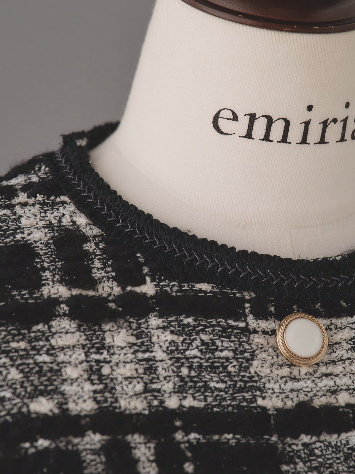 マリアケントツイードショートスリーブワンピース| エミリアウィズ