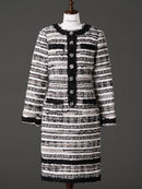 MALHIA KENT tweed long sleeve one-piece