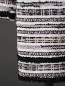 MALHIA KENT tweed long sleeve one-piece