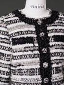 MALHIA KENT tweed long sleeve one-piece