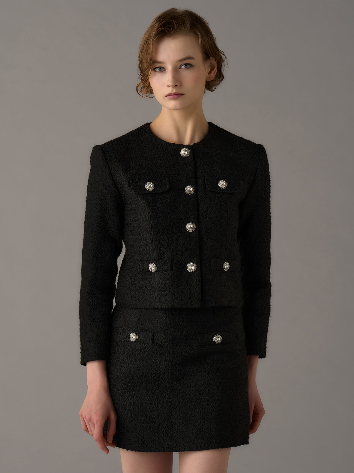 チェスティ♡piping Tweed Cardigan エムプルミエ アナイ