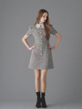 Tweed Dress with Chemical Lace