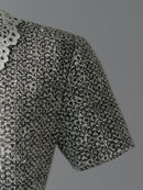 Tweed Dress with Chemical Lace