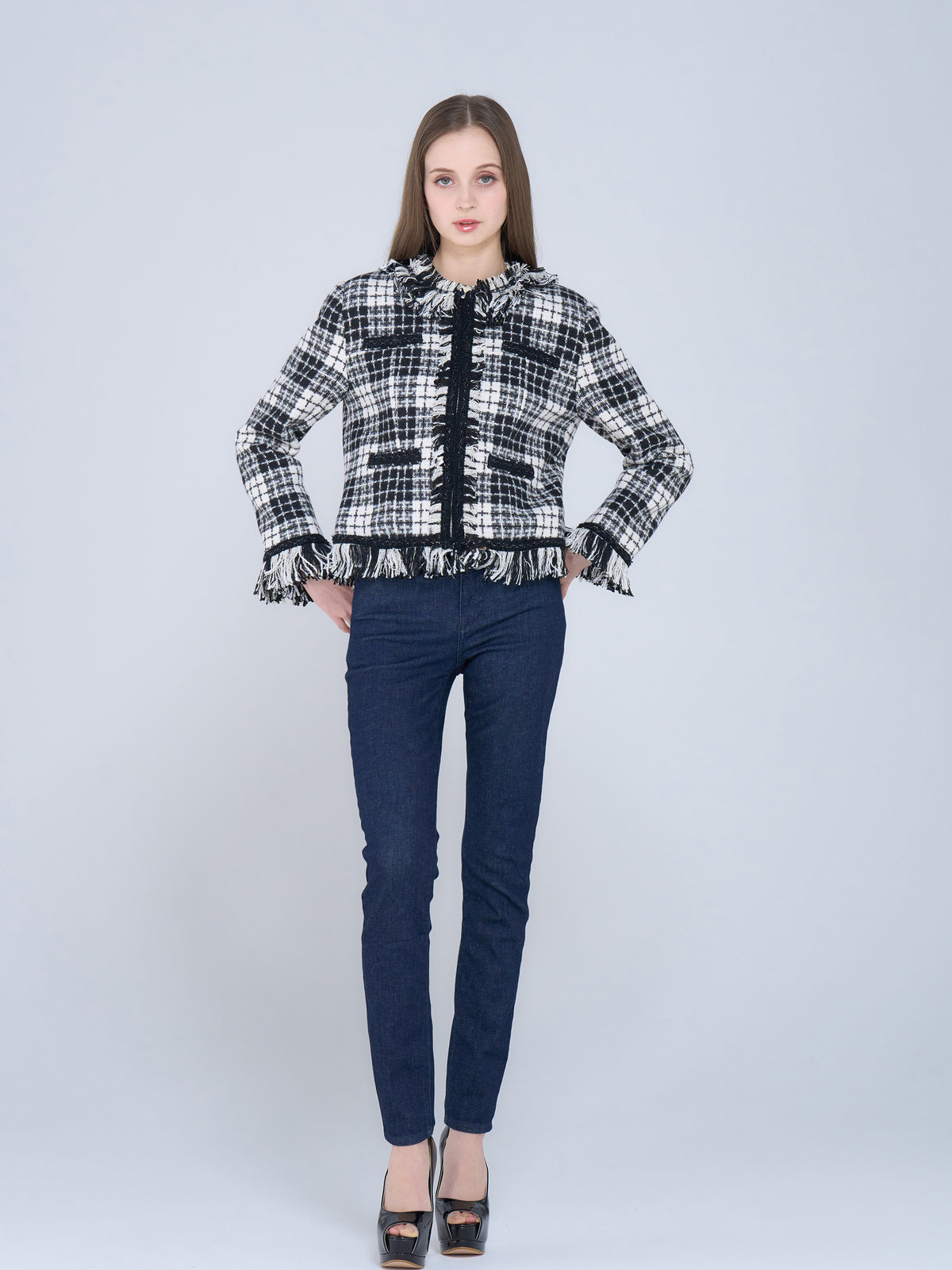 Fringe Tweed Jacket | エミリアウィズ 公式オンラインストア