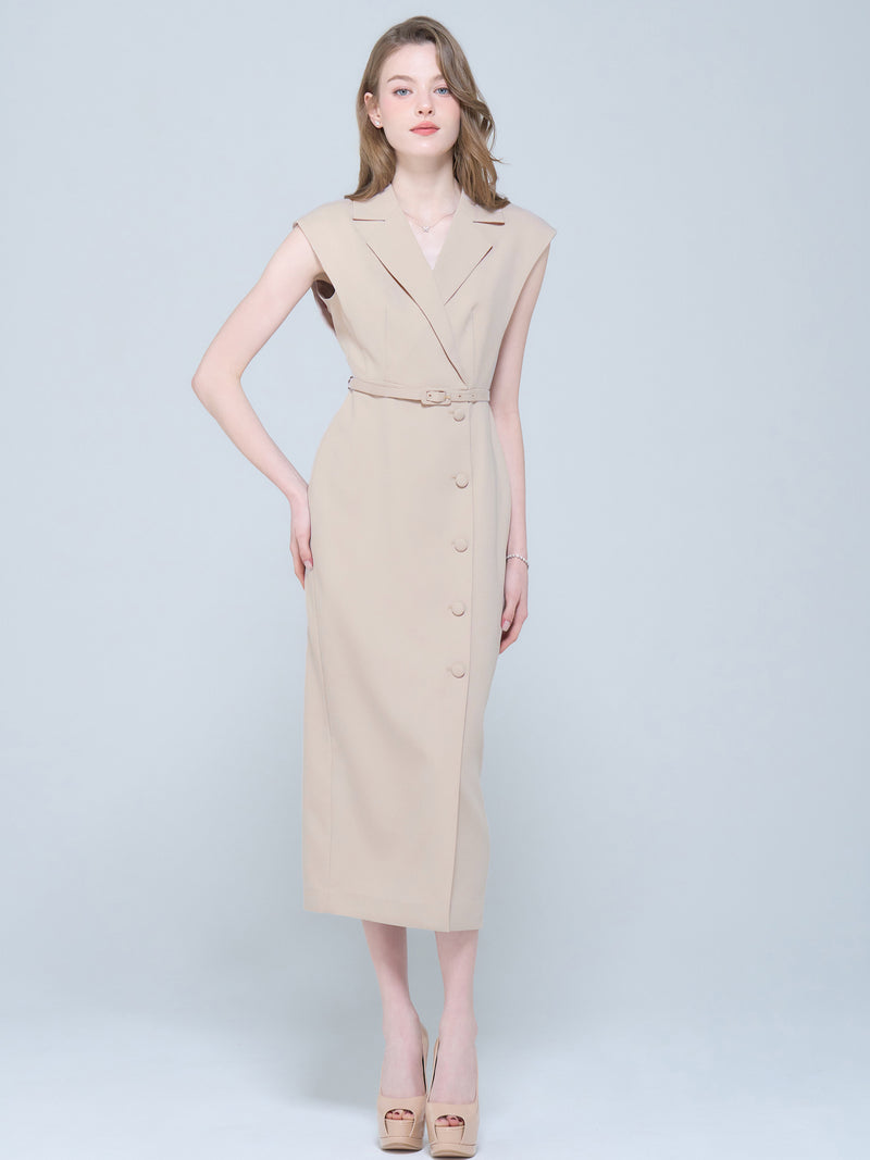 French Sleeve Tailored Dress