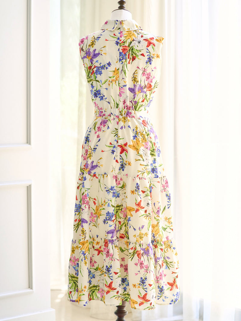 Toile floral perle one-piece