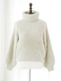 Powder snow shaggy knit tops