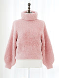 Powder snow shaggy knit tops